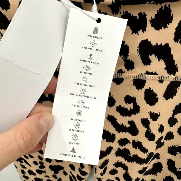 ALLFENIX NWT Camel Over Leopard 7/8 Active Leggings // S - Picture 9 of 12